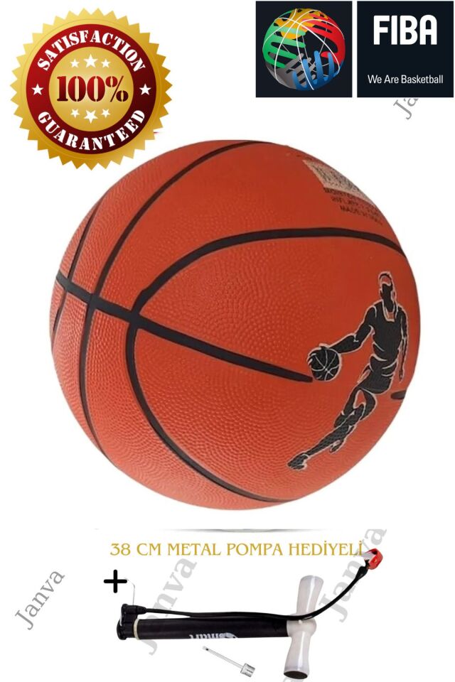 7 Numara Basketbol Topu,basket Topu Ve Pompa Şişirme Iğnesi Hediyeli