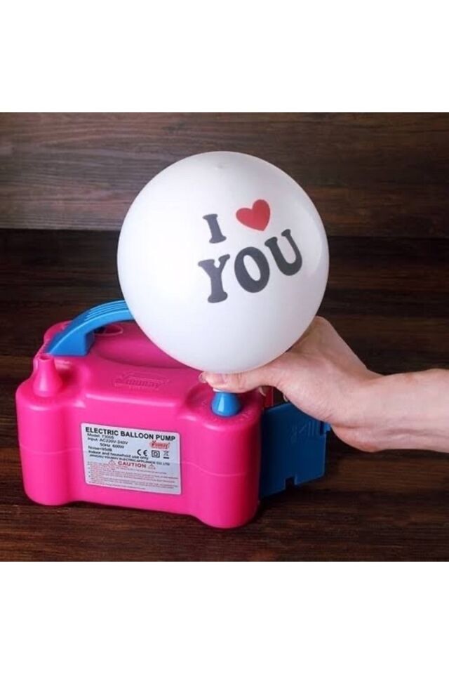 Balon Şişirme Makinası Elektrikli Yüksek Güçlü Balon Süsleme Doğum Günü