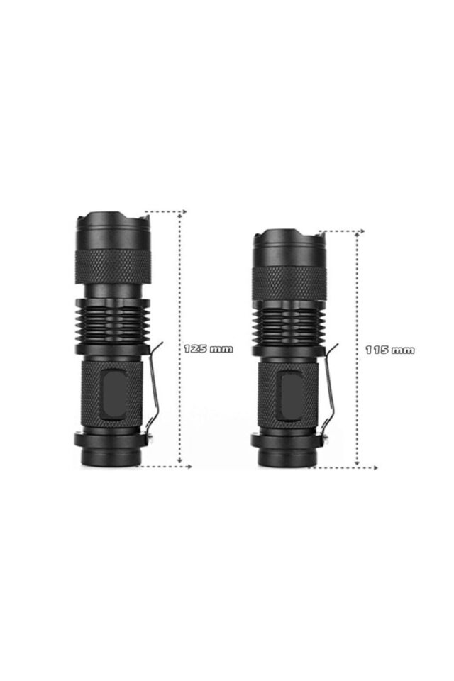 Sahver Şarjlı Mini Su Geçirmez Led El Feneri Cree Led 2300 Lumens Cep Feneri Km-87