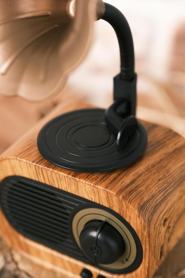 B5 Gramafon Klasik Retro Bluetooth Hoparlör - Radyo - Sd Kart - Usb