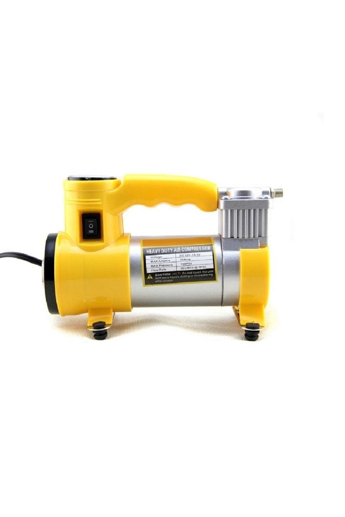 12 Volt 150 Psı Lastik Pompası Elektrikli Hava Kompresörü Araç Çakmaklık Lastik Şişirme