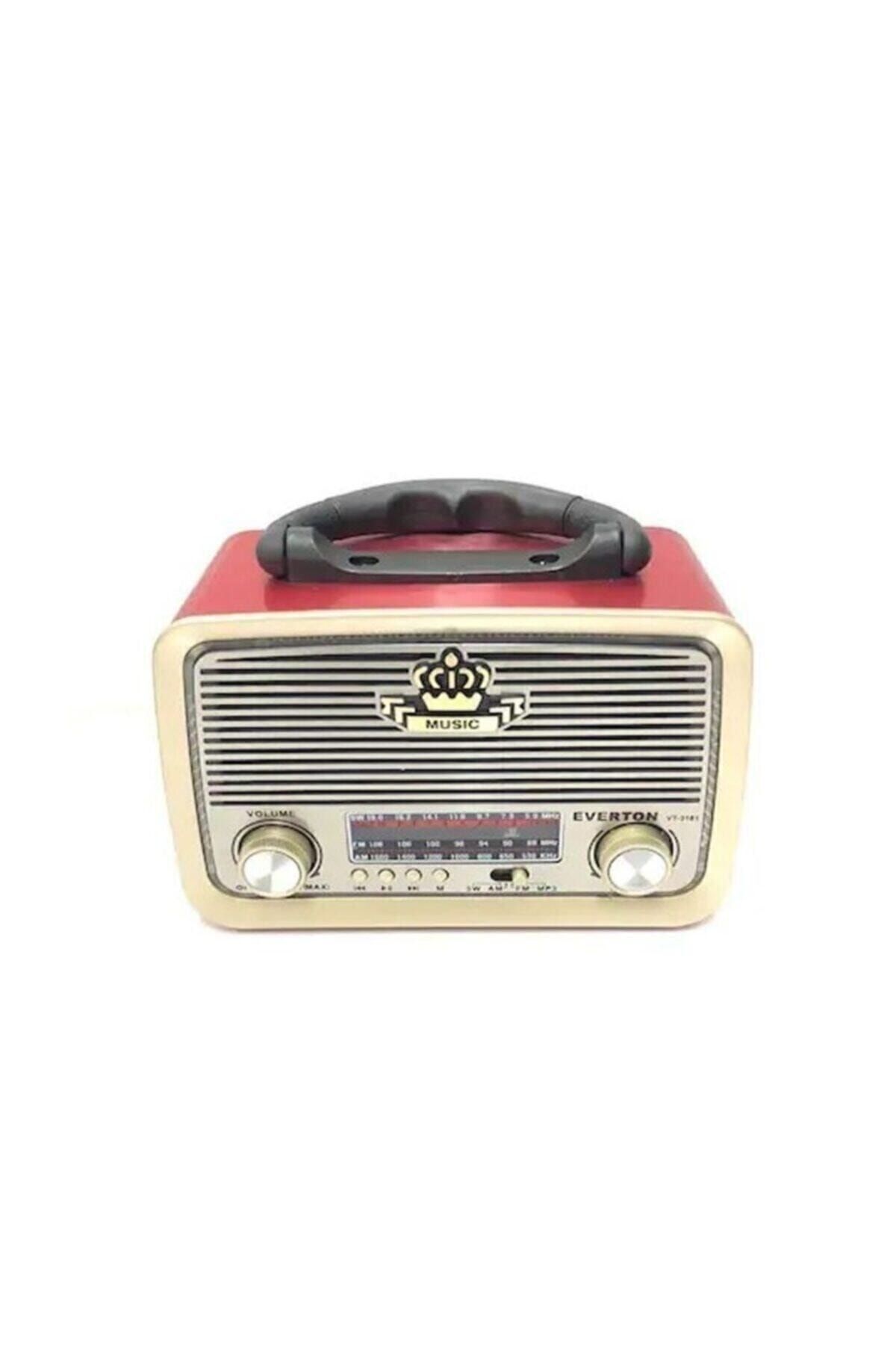 Bantlı Bluetooth Radyo Everton Rt-301 Kırmızı Renk