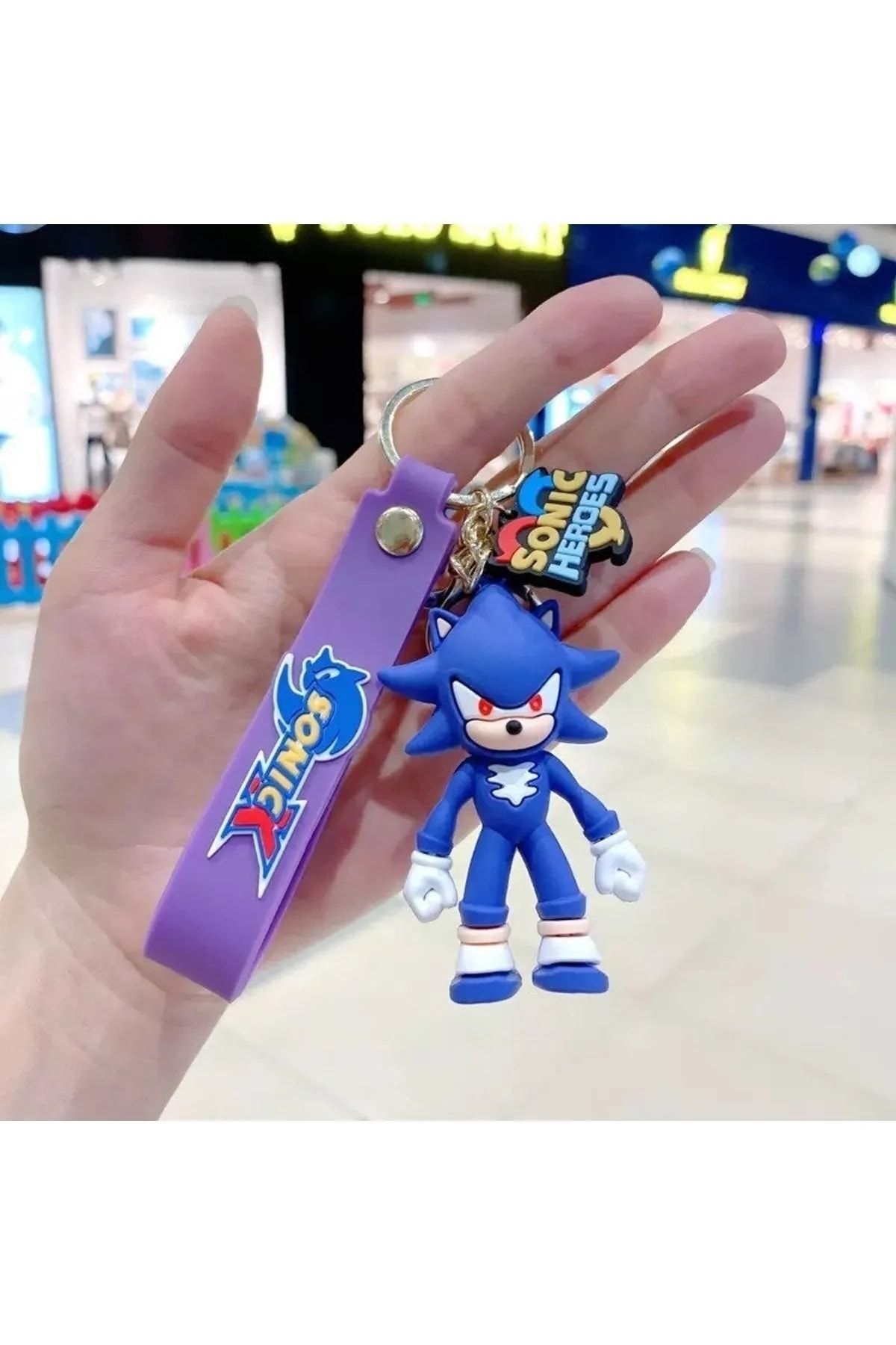 Süper Sonic Anahtarlık Okul Çanta Süsü Oyuncak