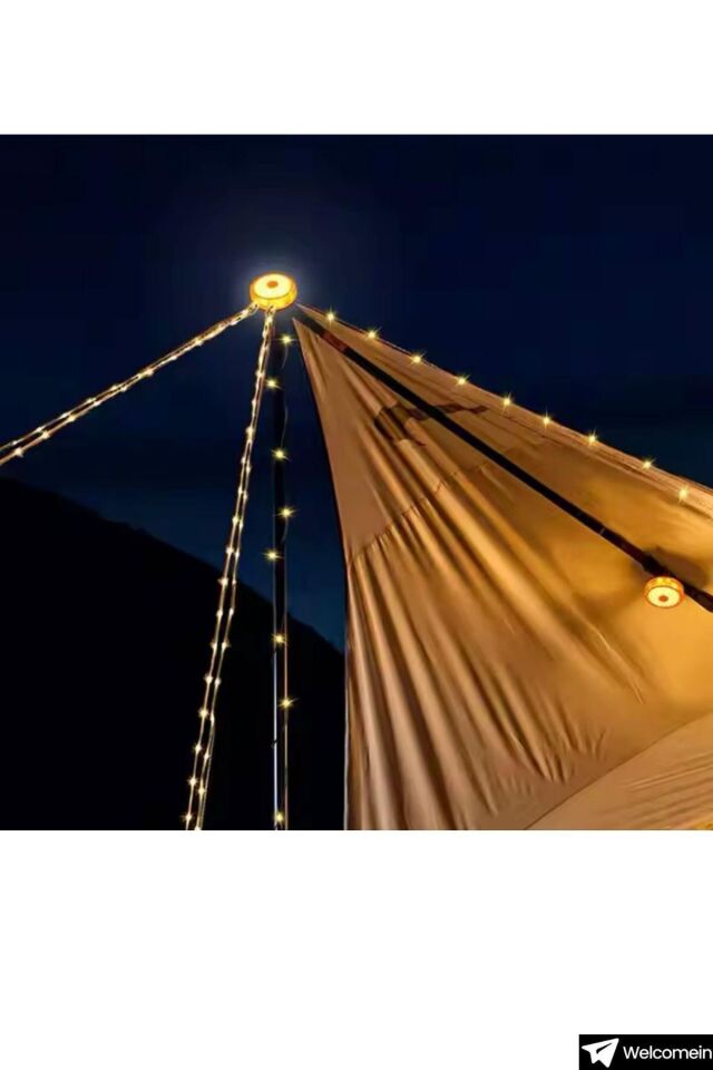 10 Metre Şeffaf Led Şarjlı Sarılabilir Makaralı Renkli Çok Modlu Işlevli Ve Dekoratif Kamp Lambası