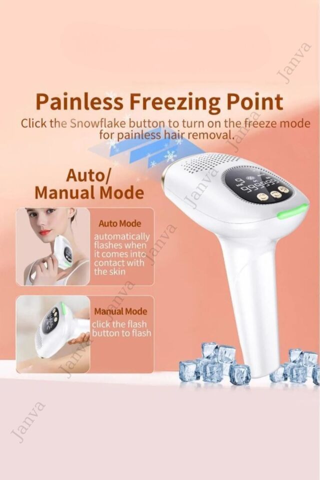 Senseviy Ipl Buz Lazer Epilasyon 999.999 Atım Otomatik Ağrısız Vücut Cihazı