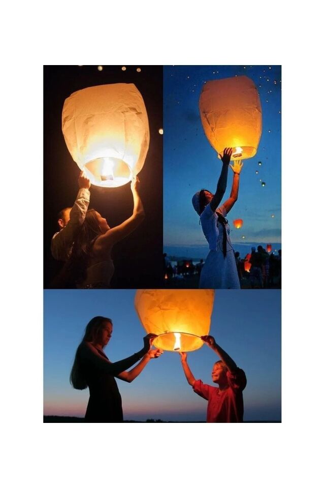 Düğün Nişan Özel Günler Için Dilek Feneri Gece Gökyüzü Dilek Balonu