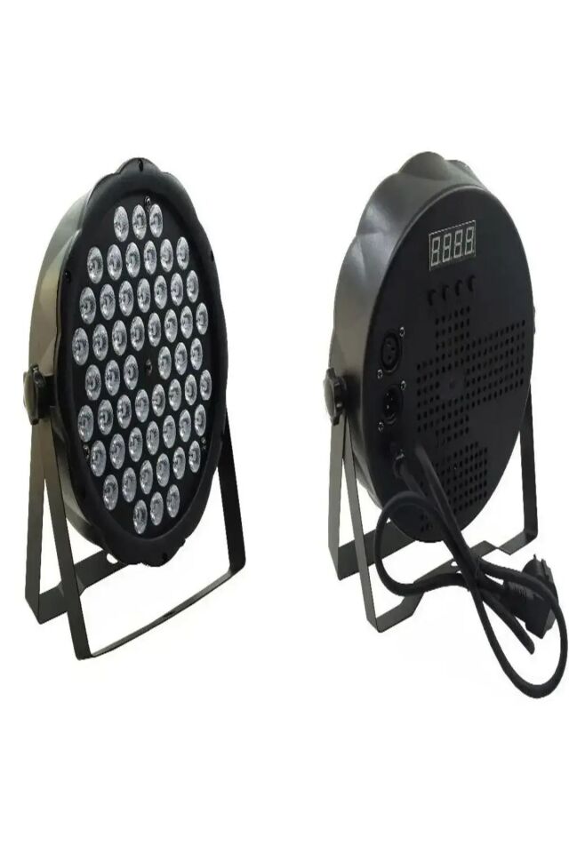 Sese Duyarlı Rgb Led 1 Watt 54x3 Led Par Sahne Işığı-parti, Disko,restoran, Bahçe, Park Plaza Vb.