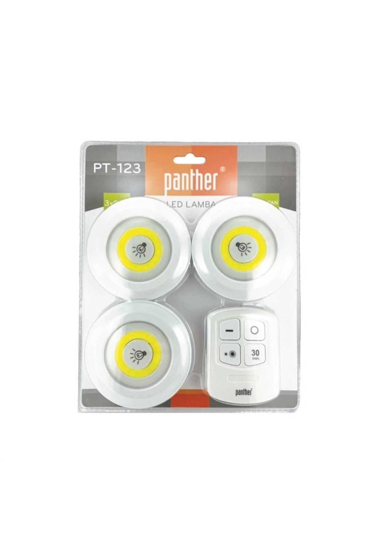 Üçlü Uzaktan Kumandalı Led Lamba Pt-123