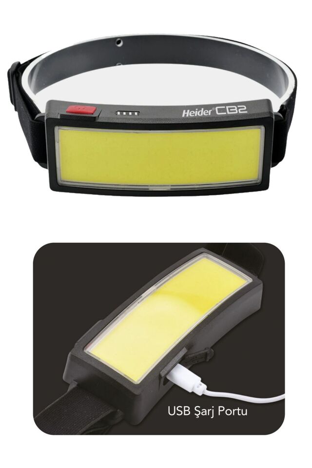 CB2 Wide USB Şarjlı Geniş Açı Kafa Lambası - 5 Yıl Garantili- CE ve RoHS belgeli