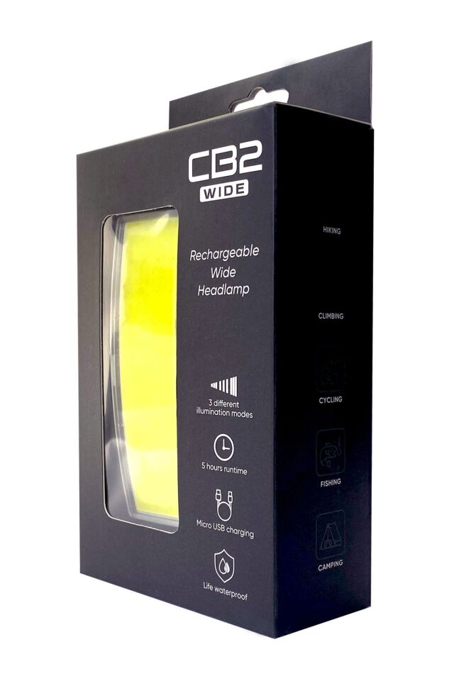 CB2 Wide USB Şarjlı Geniş Açı Kafa Lambası - 5 Yıl Garantili- CE ve RoHS belgeli