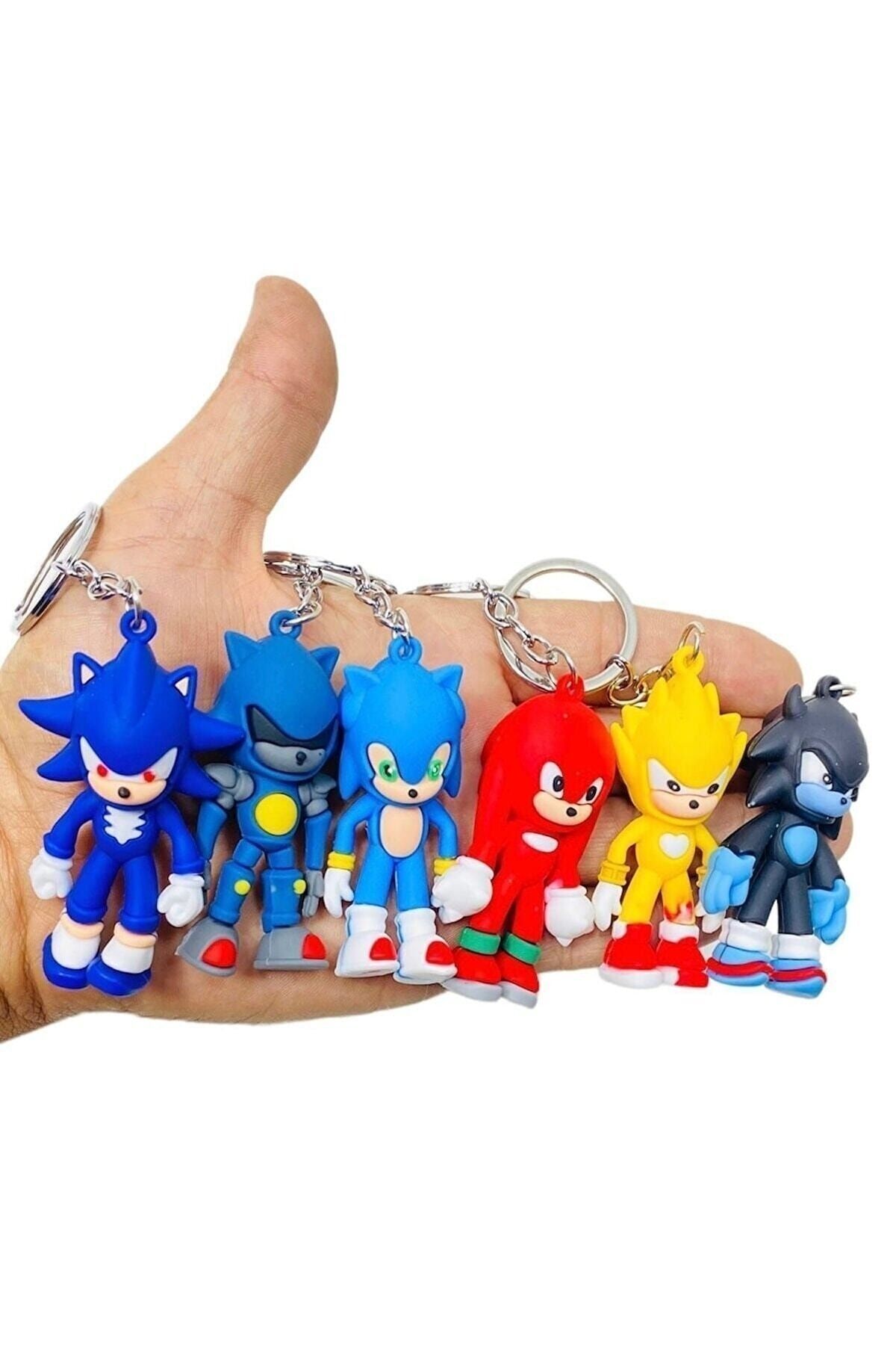 Super Ve Arkadaşları Karakter Slikon Anahtarlık 6lı Silikon