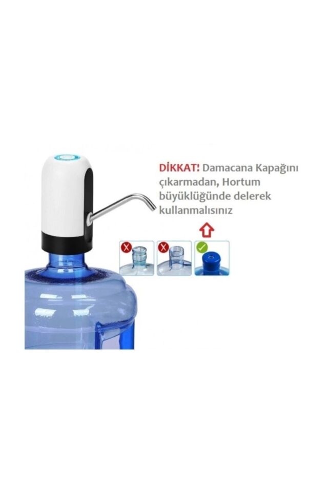 Yeni Model Damacana Pompası Yüksek Motor Ve şarj Kablosu Şarjlı Damacana Su Sebili pompa