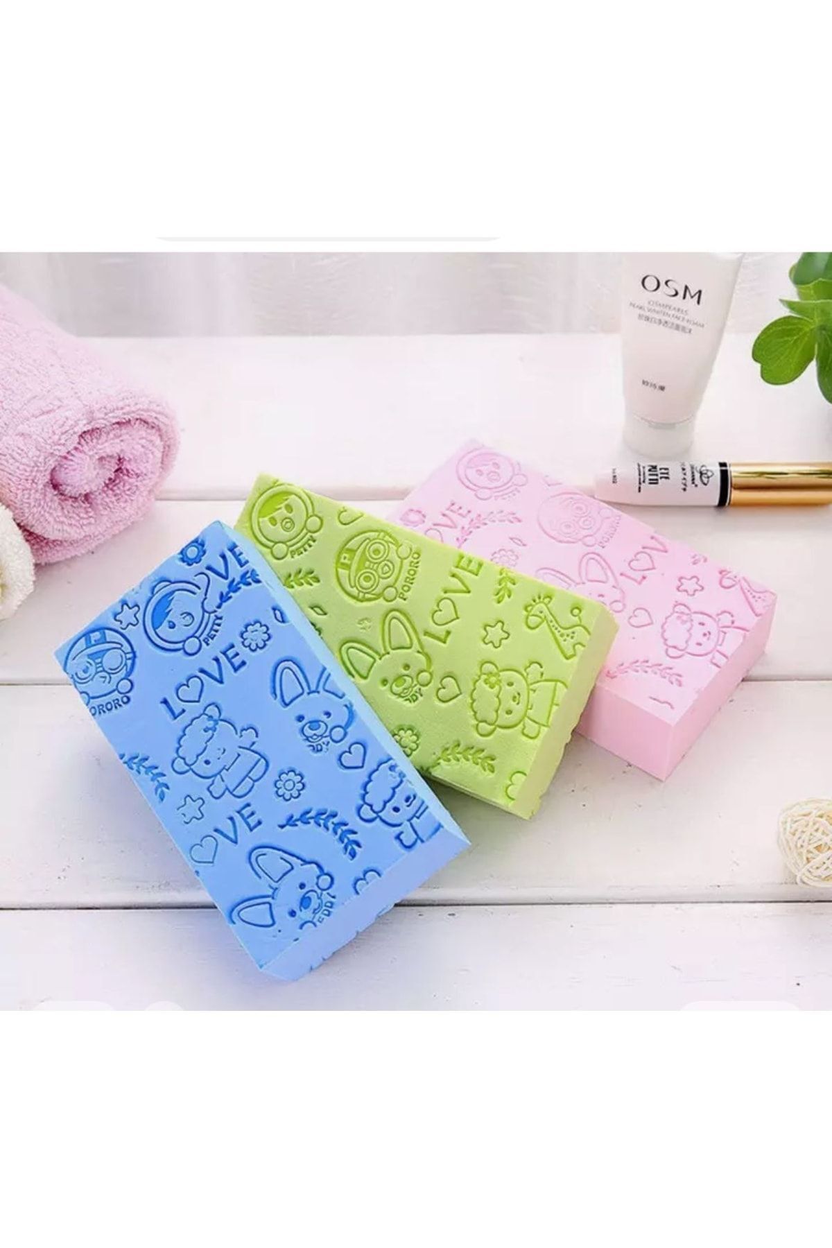 Bebek - Çocuk Hassas Masajlı Yumuşak Duş Lifi Unisex Banyo Lifi