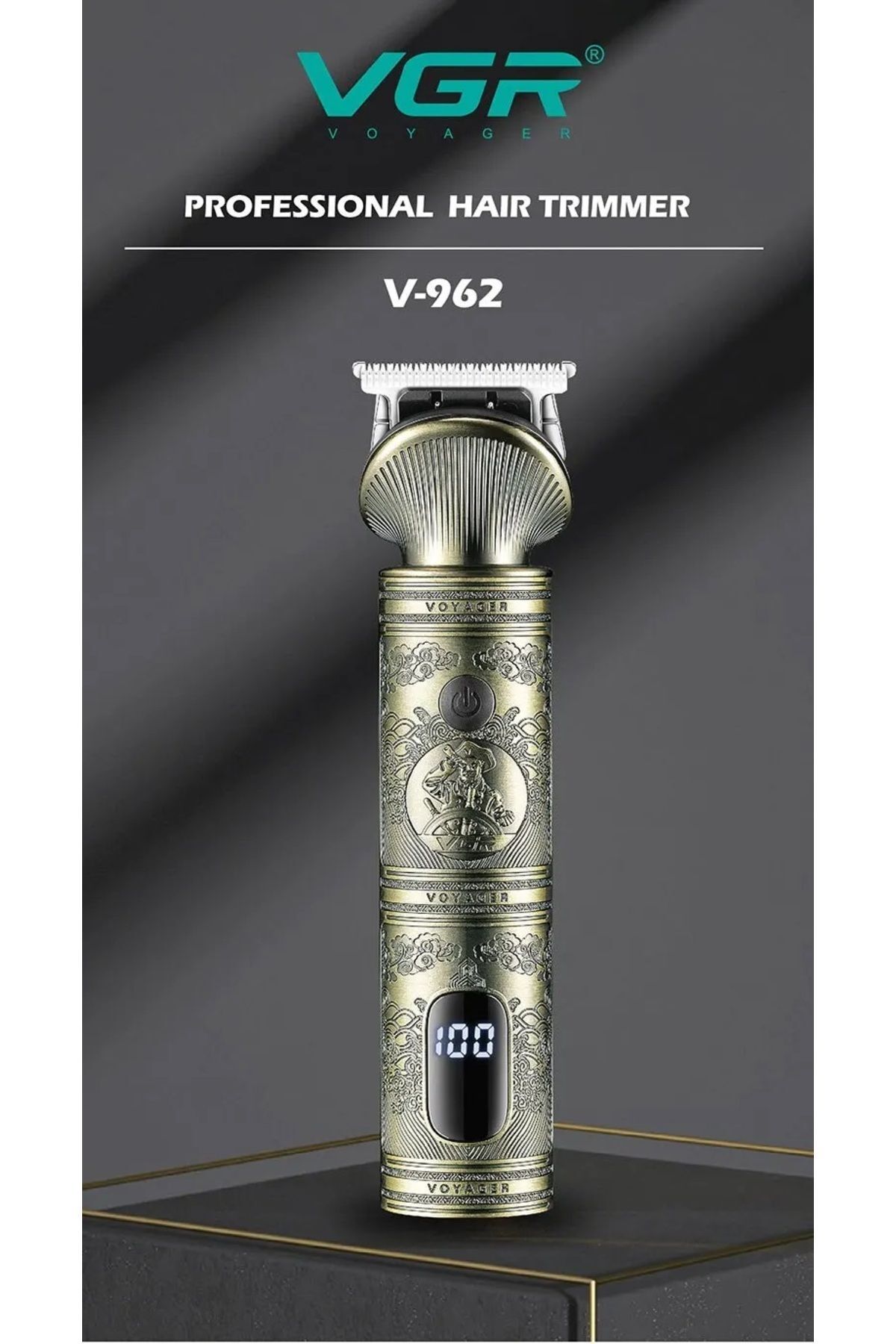 V-962 Profesyonel Metal Çok Kaliteli Berber Kuaför Tıraş Makinesi Saç Sakal Ense