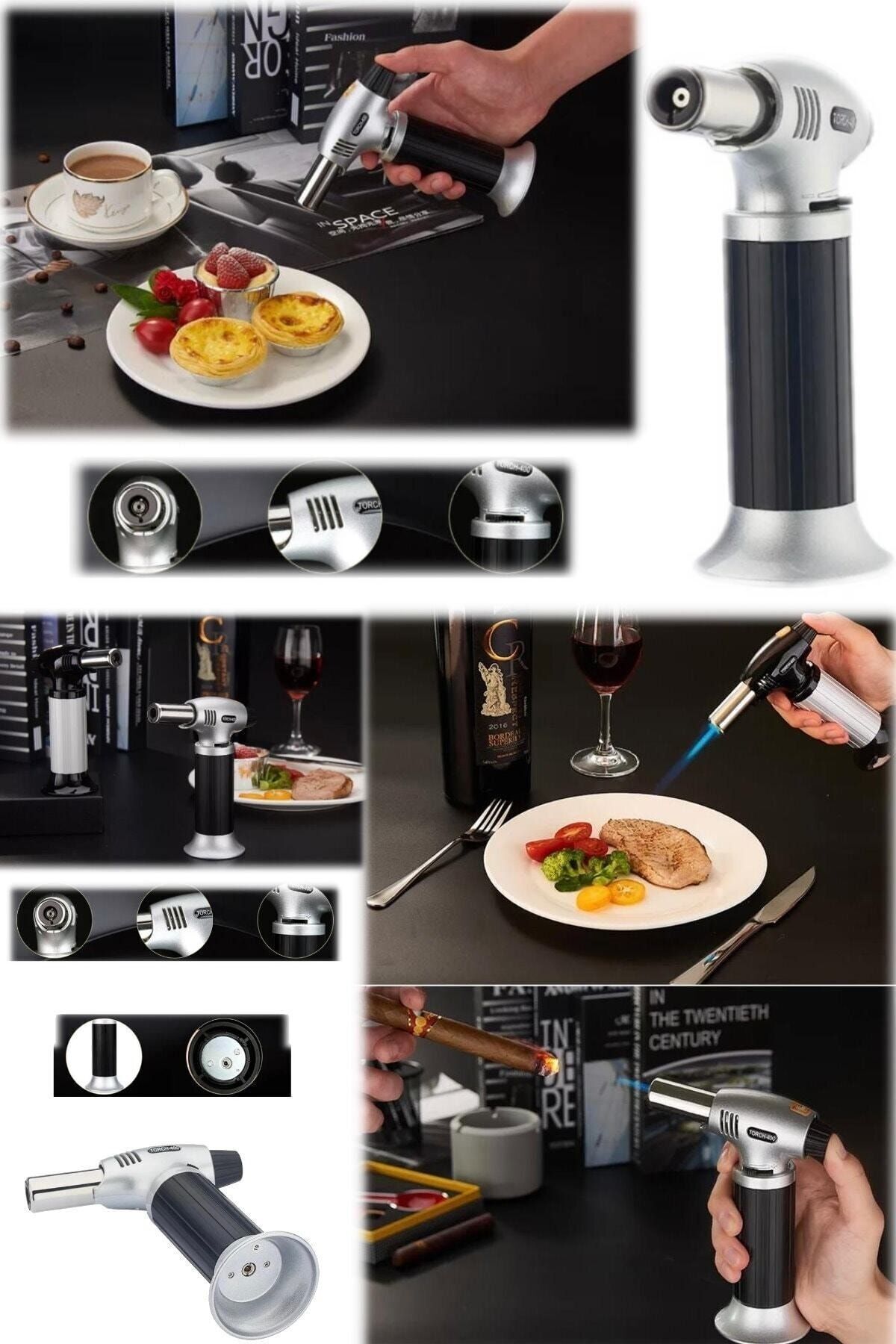 Paslanmaz Çelik Seviyesi Ayalanabilir Ev Cafe Restorant Show Nargile Kömür Yakma Puro Çakmağı Pürmüz