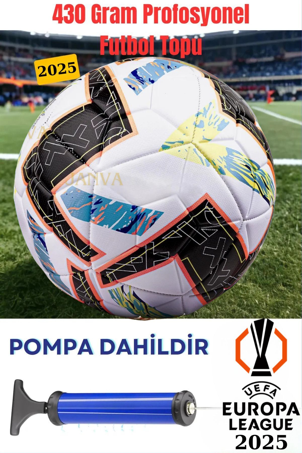 Futbol Topu 420 gram Lazer Kesim Maç Ve Antreman Pompa Uefa 2025