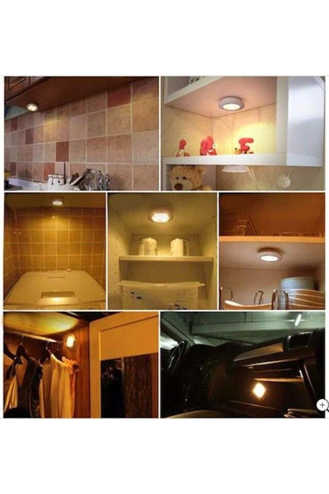 Üçlü Kumandalı Pilli Dokunmatik Portatif Cob Led Işık