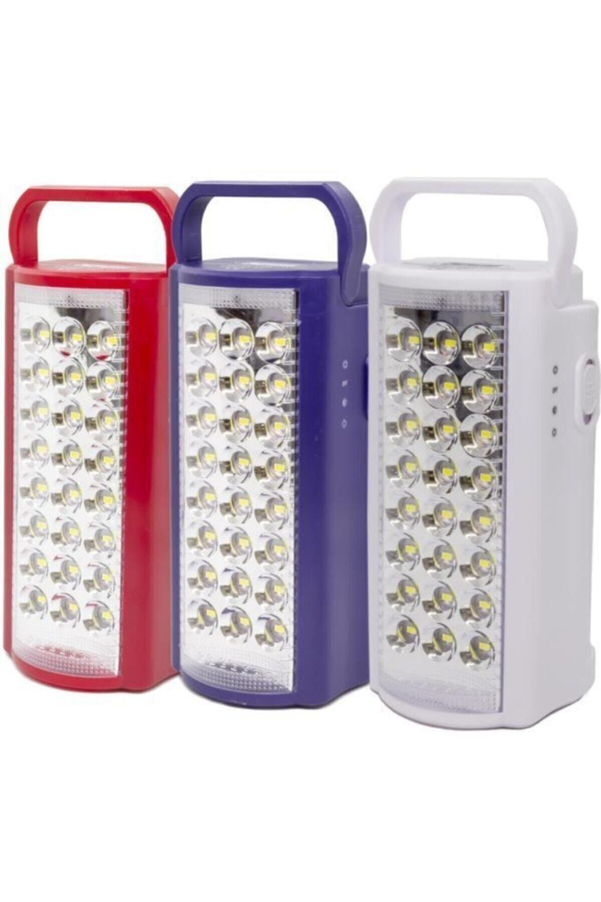 24 Ledli Şarjlı Telefon Şarj Eden Işıldak 80 Saat Çalışma Powerbank Usb'li Kamp Feneri Masa Lambası