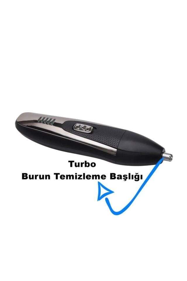 Pro Model 3 Başlıklı Profesyonel 3in1 Tıraş Makinesi Saç Sakal Burun Kılı Tüy Temizleme Traş