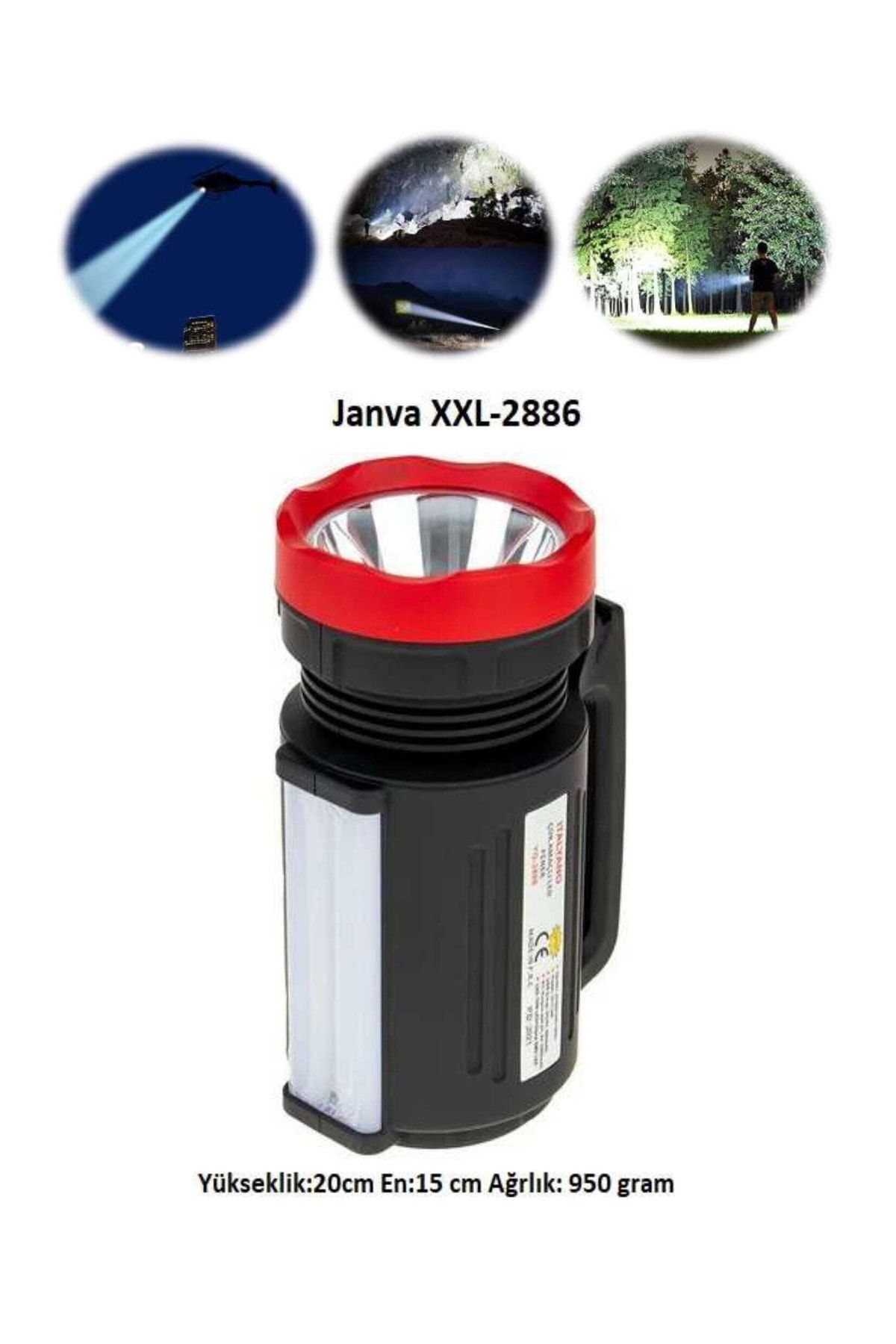 Xxl-helicopter Prejektör Fener (10w +22 Smd) Powerbanklı Çok Fonksiyonlu 3000 Metre 3km