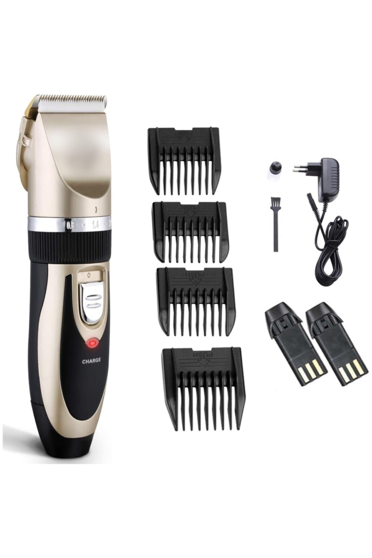 Yp 6066 Yedek Bataryalı Şarjlı Saç Tıraş Makinesi - Altın