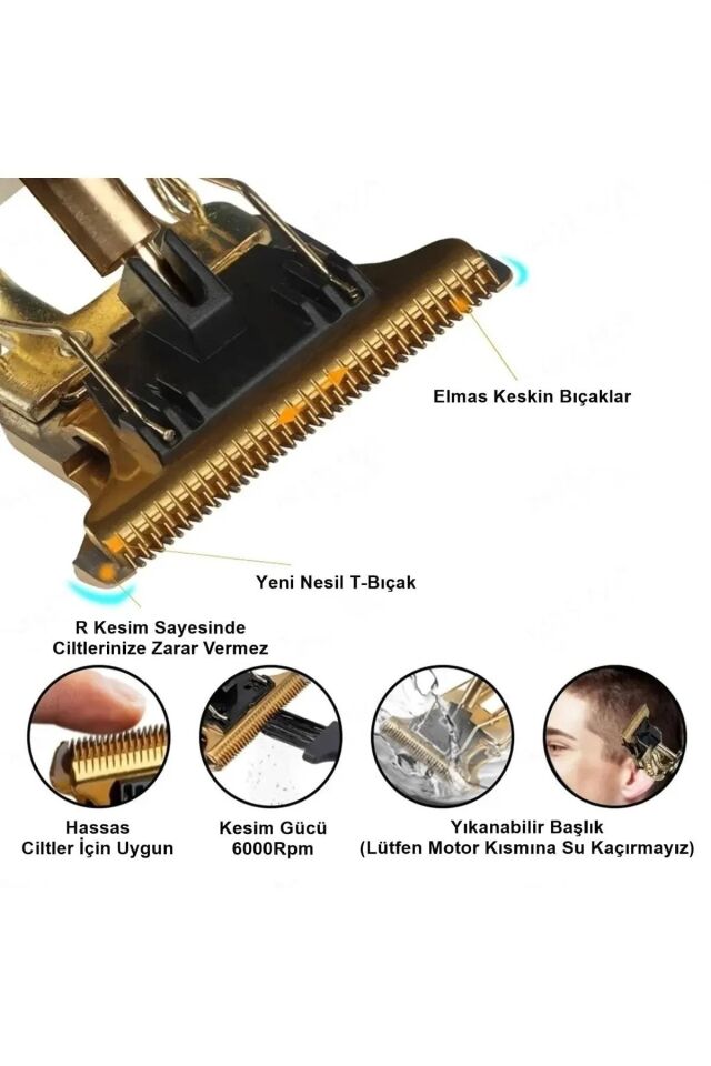 T-bıçak Komple Vucüt Kılı Traş Saç Ense Sakal Çizim Lazer Epilasyon Öncesi Tıraş Makinesi.