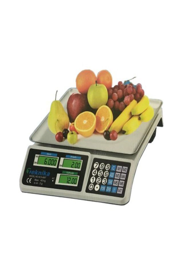 Elektronik Dijital Bakkal Manav Market Pazarcı Ve Kasap Terazisi 40 Kg Kapasiteli (yeni Model)