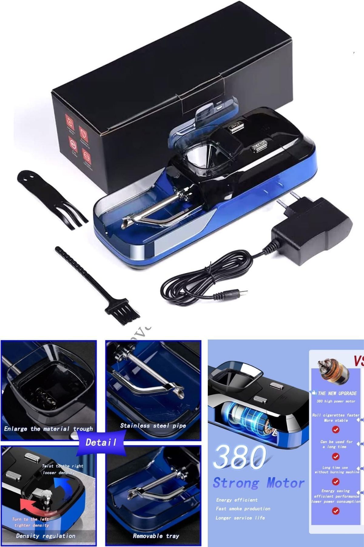 Elektrikli Sigara Kalın Makaron Makinesi Sigara Dolum Makinesi SİLİM