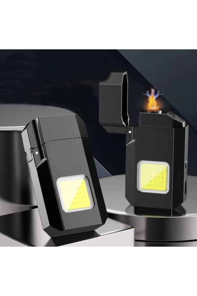 El Feneri Çakmaklı Cep Feneri Usb Şarjlı Anahtarlık Küçük Fener Güçlü Işık