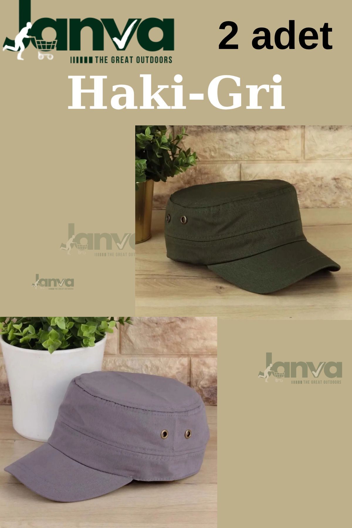 Taktik Şapka Kastro Şapka Kasket Outdoor Castro Kep Yazlık Avcı Sporcu Güneş Koruyucu gri ve haki
