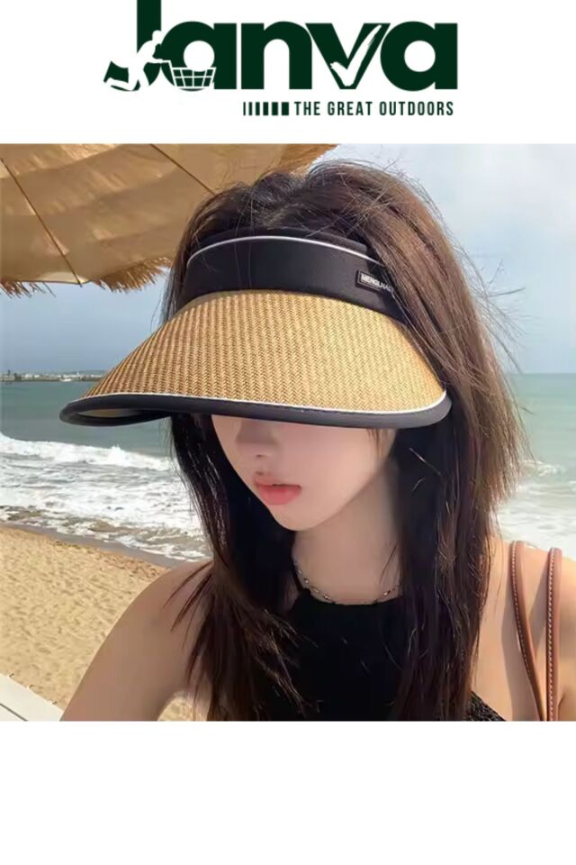 Tenisçi Vizörlü Model Siperli Şapka Plaj Güneş Uv önleyici Tesettür Üstü Yeni Trend Bej vizyon
