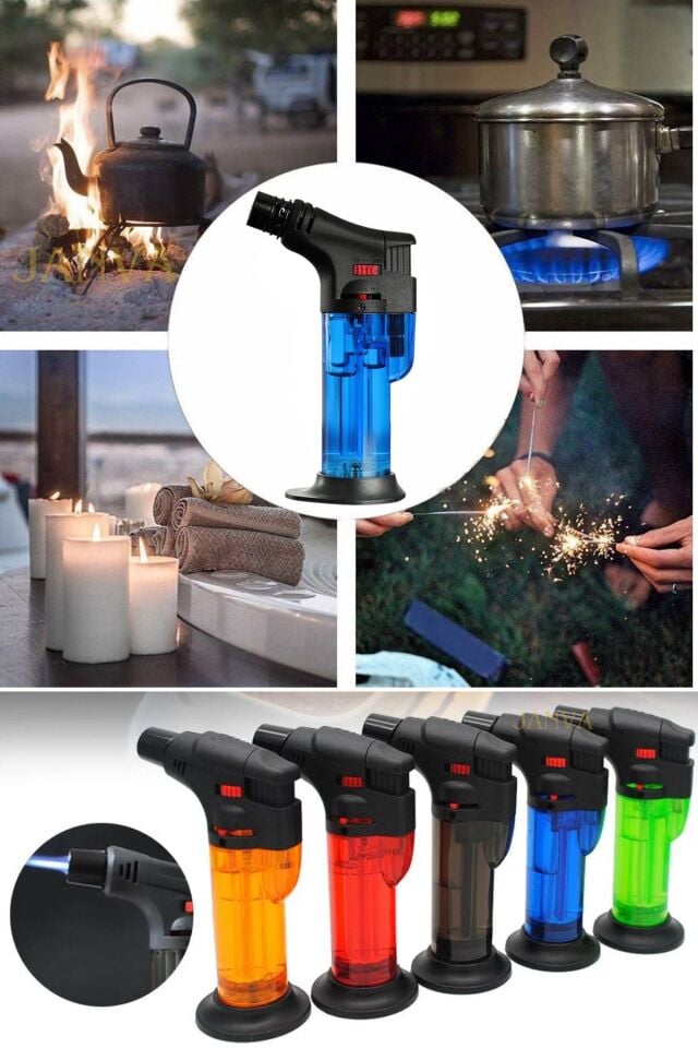 Doldurulabilir Turbo Torch Pürmüz Çakmak Yemek Hazırlama Mangal Nargile Kamp Çakmağı