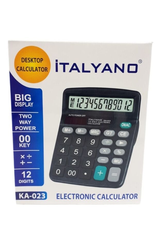 12 Hane Hesap Makinesi Italyano Ka-023