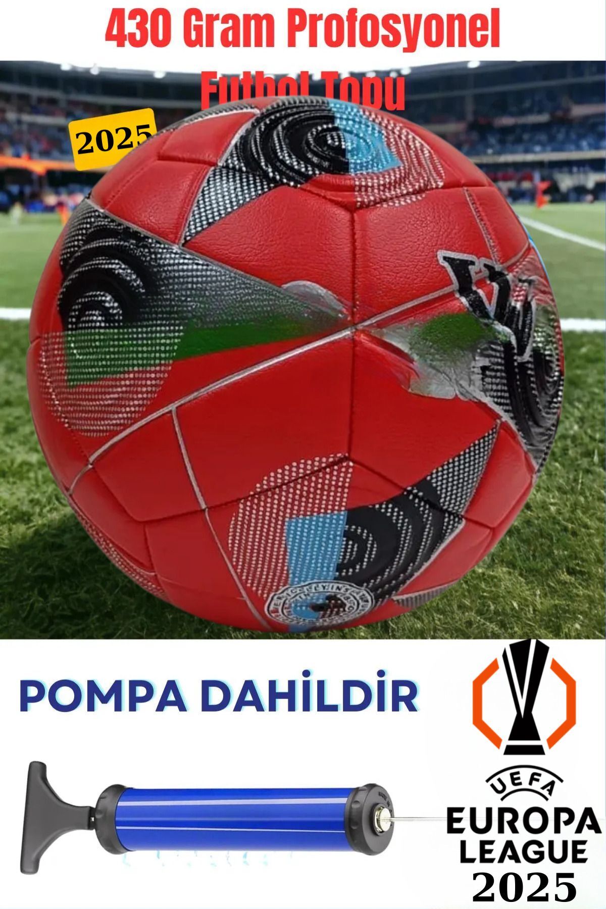 UEFA Şampiyonlar Ligi Futbol Topu 430 Gram Kaliteli Maç ve Antreman Pompa Hediyeli sarıalmanya