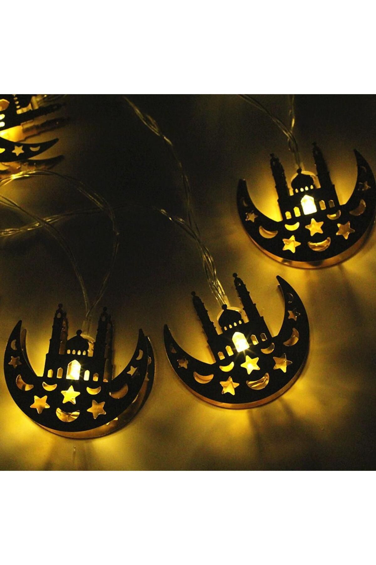 Ramazan Kandili 2 Pilli Led 2 Metre Süsleme Dekor Işık 10C