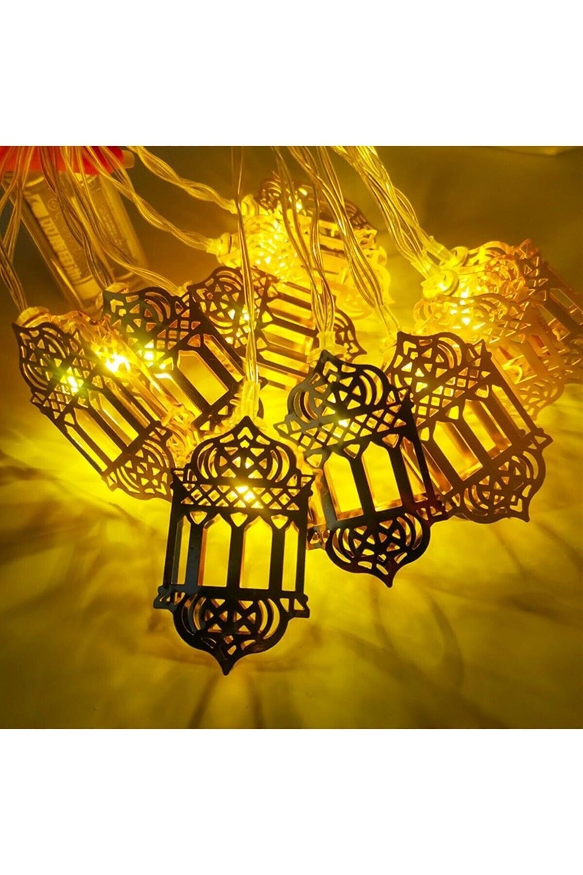 Ramazan Kandili 2 Pilli Led 2 Metre Süsleme Dekor Işık 10FF