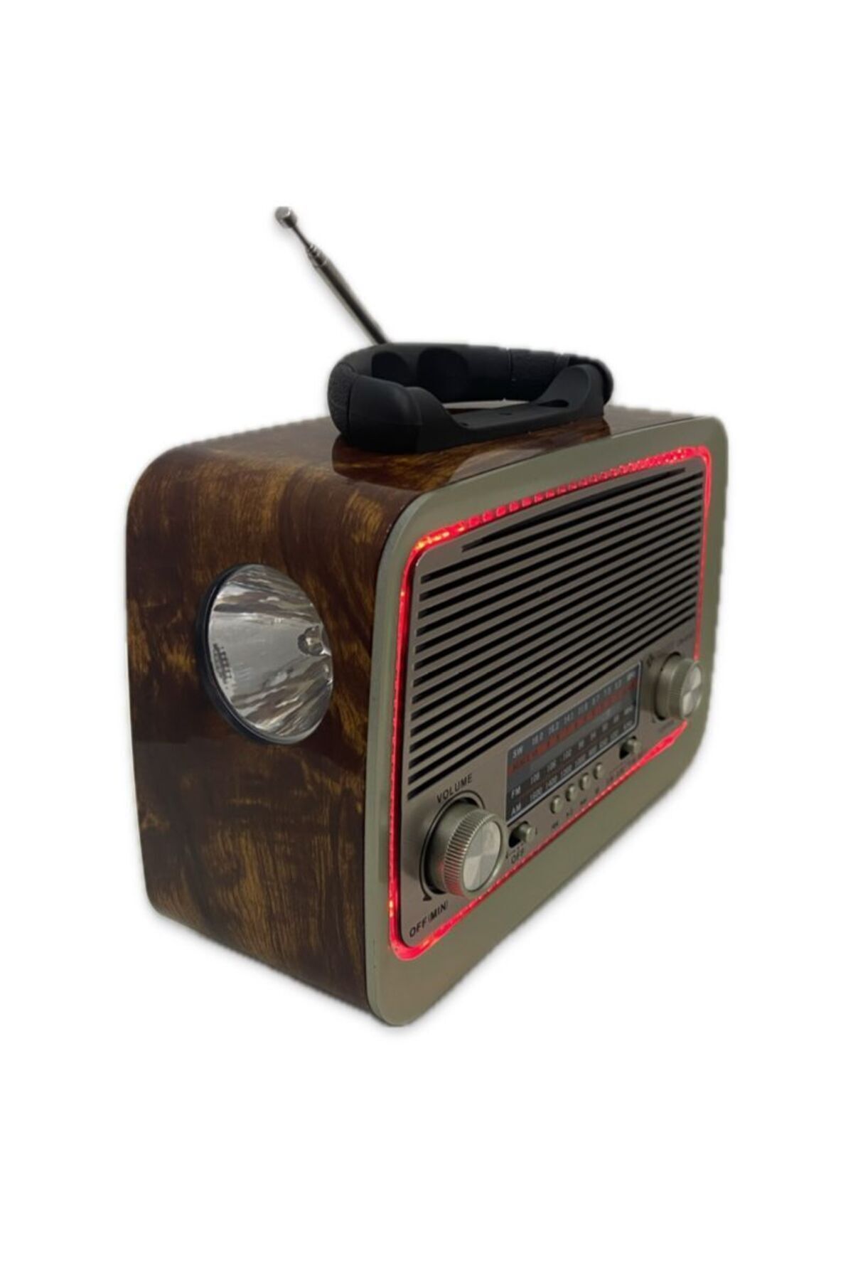 301 Eskitme Nostalji Tasarımlı Bluetoothlu Nostalji Radyo Fm-sd Kart-aux