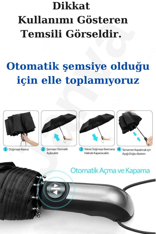 Tam Otomatik Şemsiye 8 Telli Rüzgarda Kırılmayan Çanta Boy Şemsiye Yeni Şal Desen Tasarım labirent