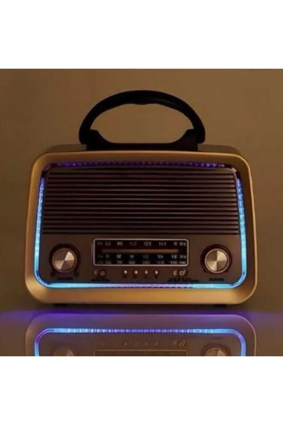 301 Eskitme Nostalji Tasarımlı Bluetoothlu Nostalji Radyo Fm-sd Kart-aux NSTJ000002001 KARIŞIK