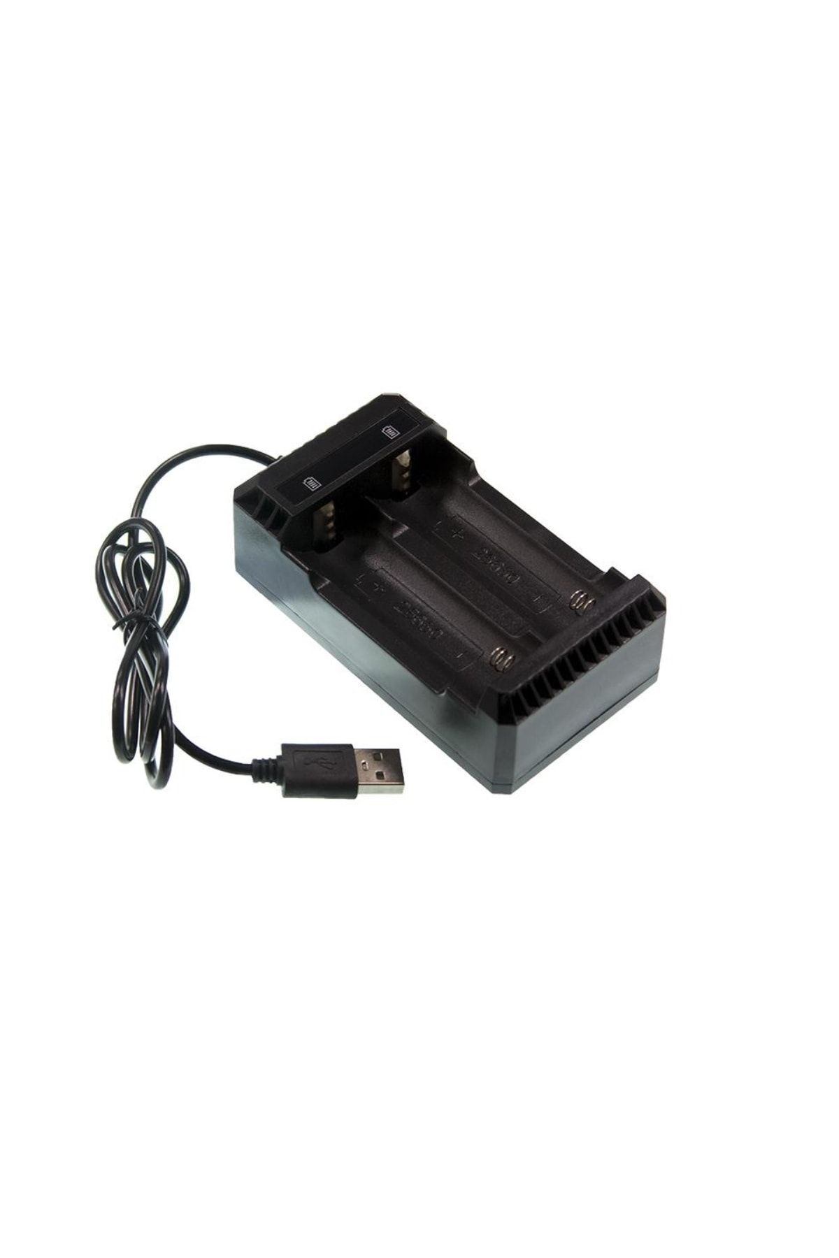 Usb 2'li 18650 Li-ion Pil Şarj Aleti - 3.7v -22650-26650