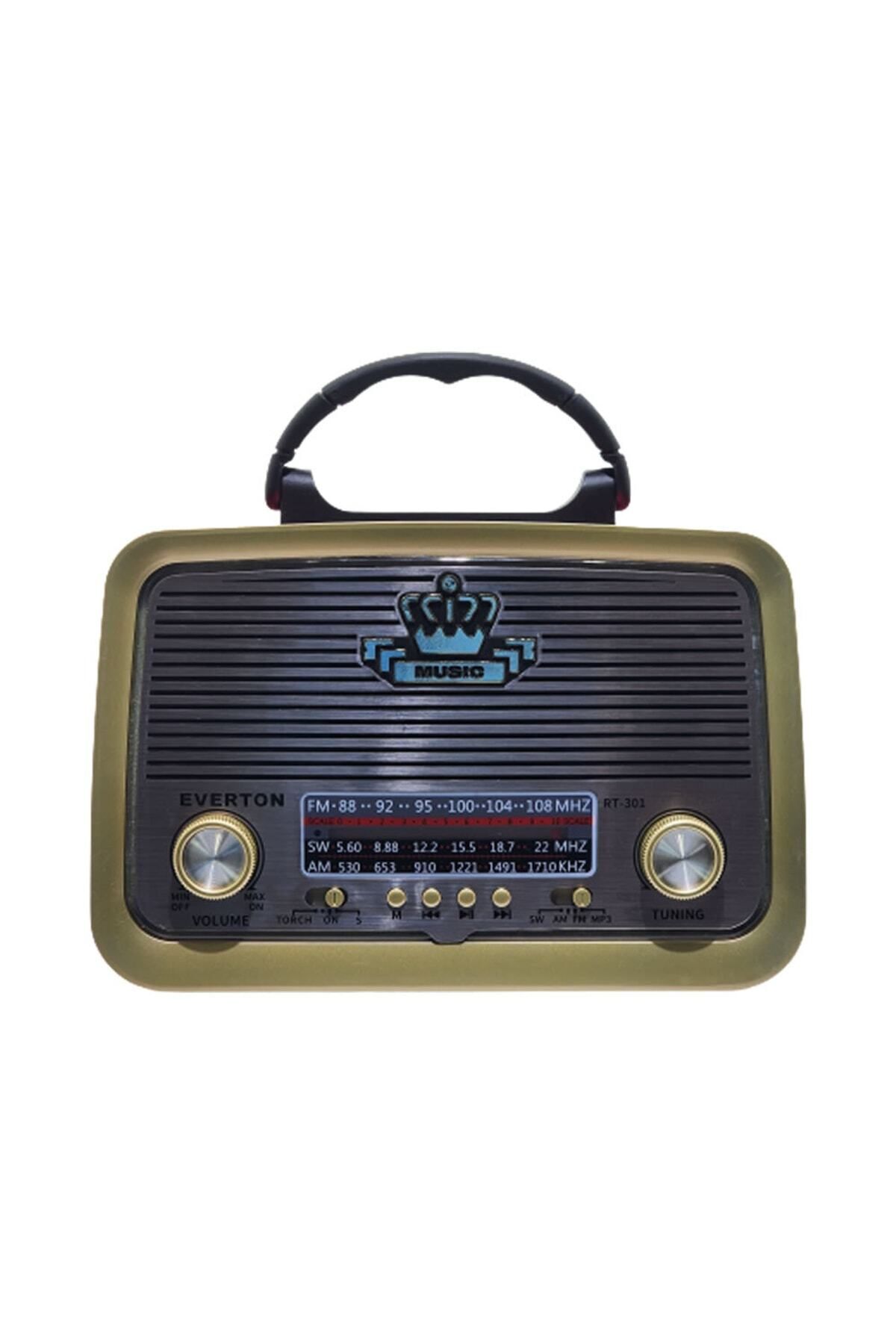 Çok Renkli Rt-301 Bluetooth-usb-sd-fm Nostaljik Radyo 2 Yıl Üretici Garantili