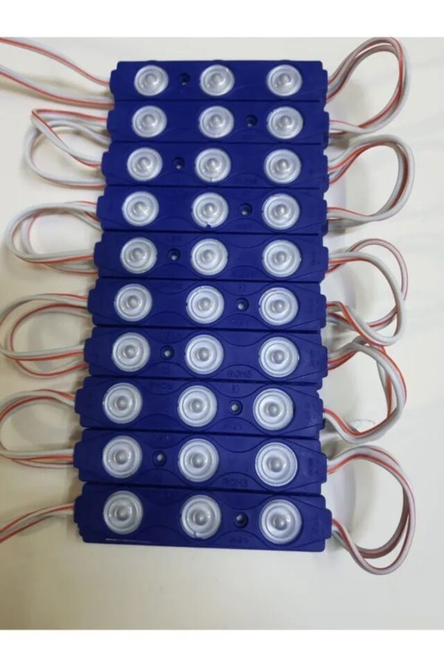Akvaryum Tabela Asma Tavan Gergi Tavan Lambası Modül Led Reklam Dekarasyon Işığı 220 v (3 adet) mavi