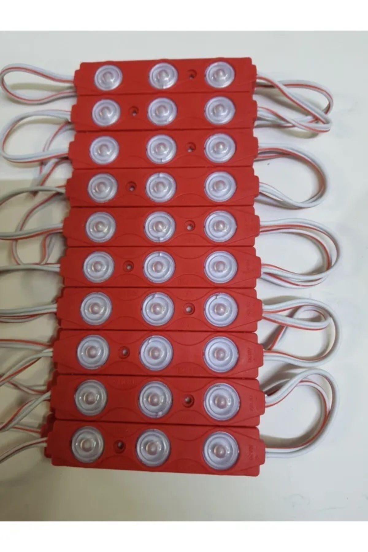 Akvaryum Tabela Asma Tavan Gergi Tavan Lambası Modül Led Reklam Dekarasyon Işığı 220 v (3 adet) kırmızı
