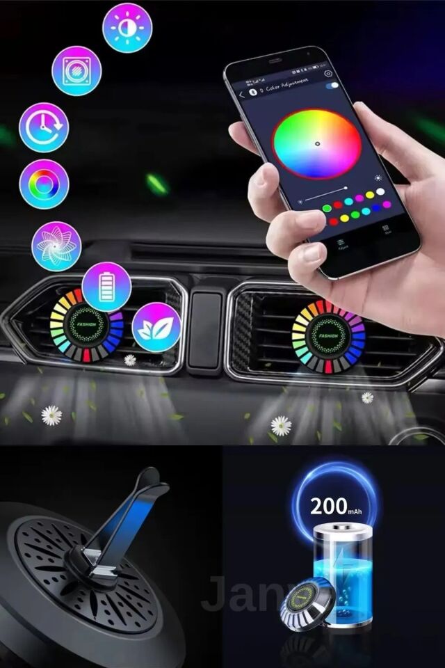 Sese Duyarlı Ekolayzer 32 Led 8 Mod 18 Renk Çubuk Led D08-rgb(siyah) Ye0062