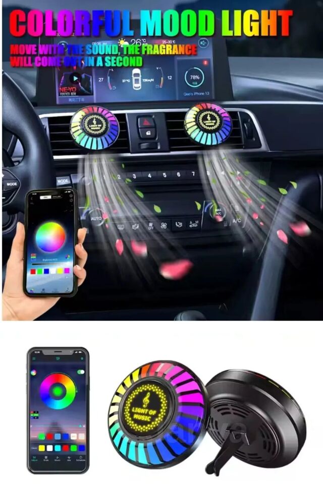 Sese Duyarlı Ekolayzer 32 Led 8 Mod 18 Renk Çubuk Led D08-rgb(siyah) Ye0062