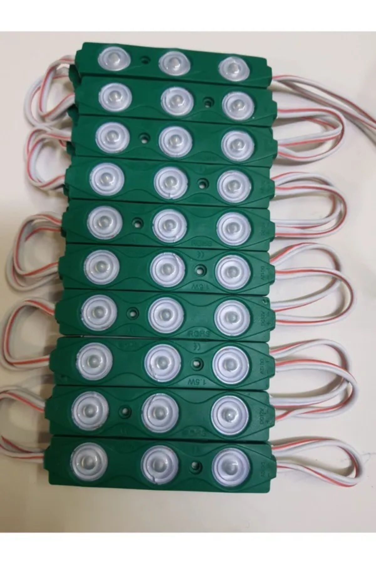 Akvaryum Tabela Asma Tavan Gergi Tavan Lambası Modül Led Reklam Dekarasyon Işığı 220 v (3 adet) yeşil