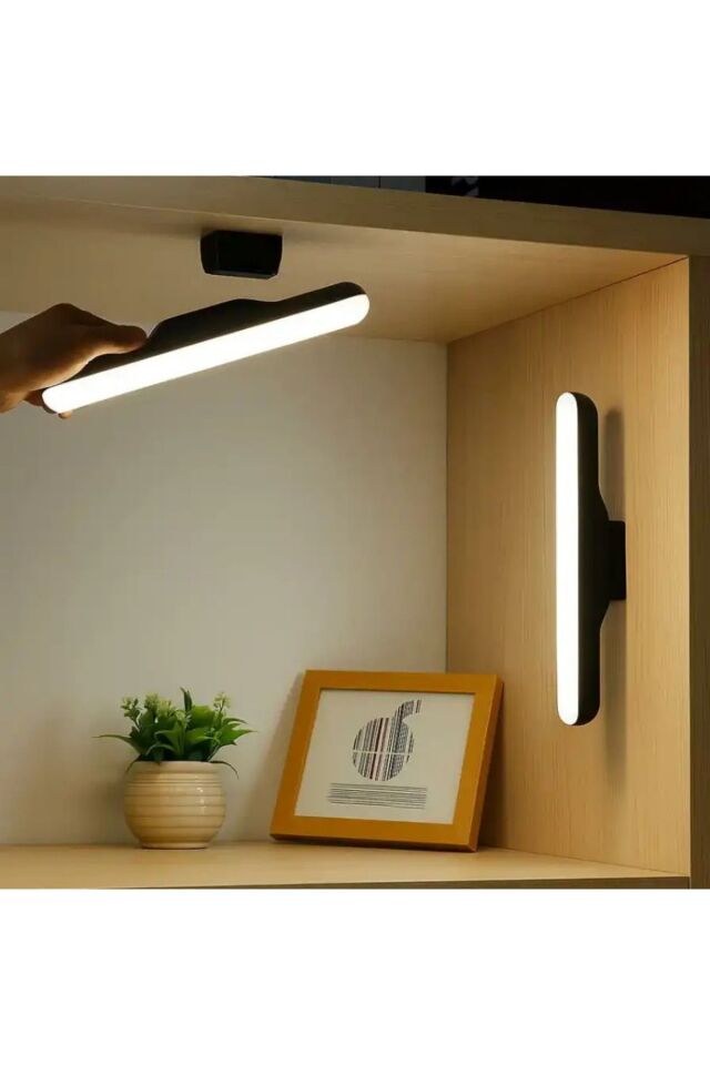 Ct-5249 Şarjlı Led Işık Usb Şarjlı Kablosuz Mıknatıslı Led Lamba 3 Farklı Işık Rengi