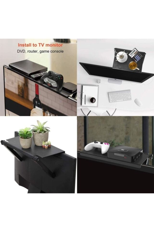 Portatif Led Lcd Tv Monitör Üstü Toplayıcı Stand Raf Aparat