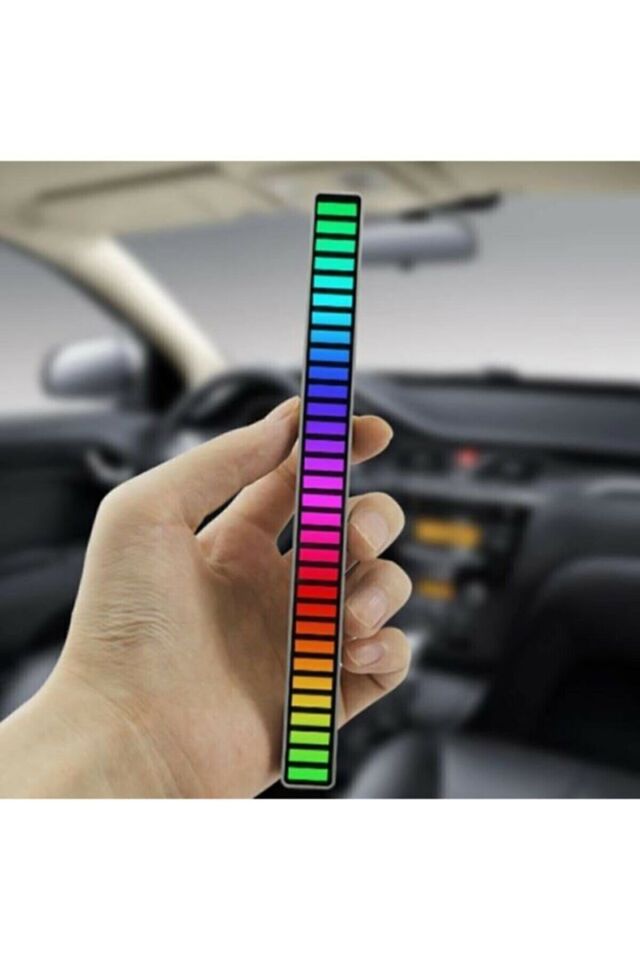Rgb Çubuk Sese Duyarlı Ekolayzer Şarjlı Taşınabilir Sese Duyarlı Ekolayzer Ev Araba Için