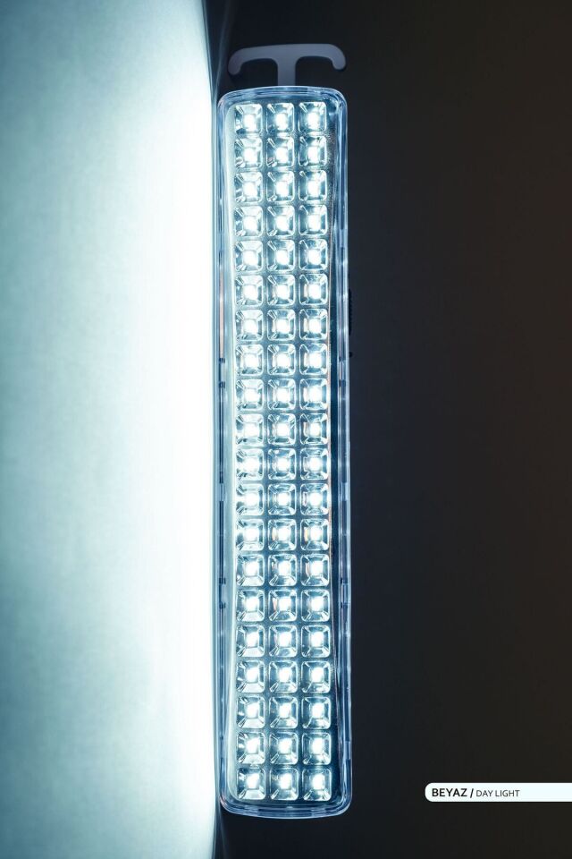 60 Led'li Şarj Edilebilir Işıldak Acil Durum Aydınlatması, Kamp Lambası 4w